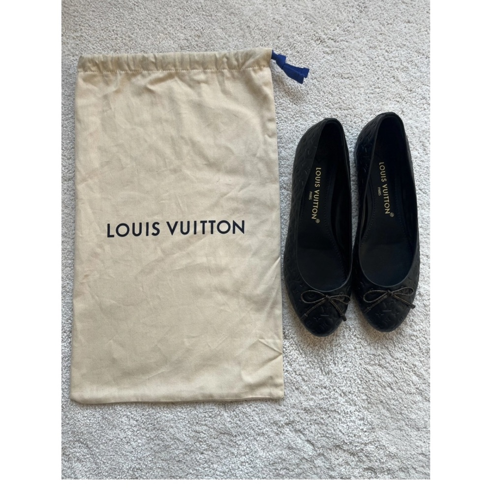 Louis Vuitton Black and Brown Flats - Picture 7 of 8